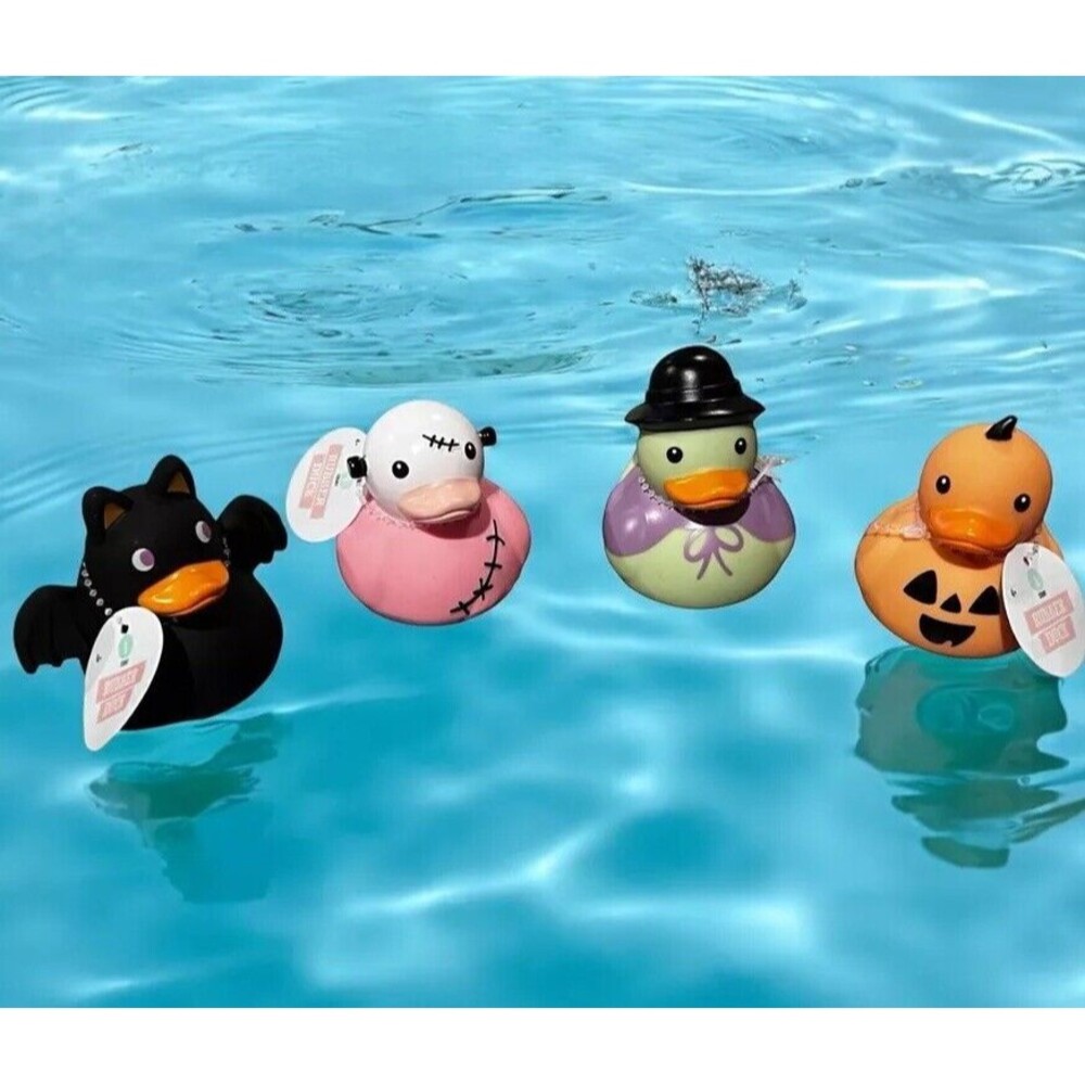 NEW Target  Complete Set of 4  Halloween Collectible Rubber Ducks 2024